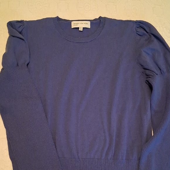 Jones New York Women's Purple Crewneck Sweater - Picture 3 of 11